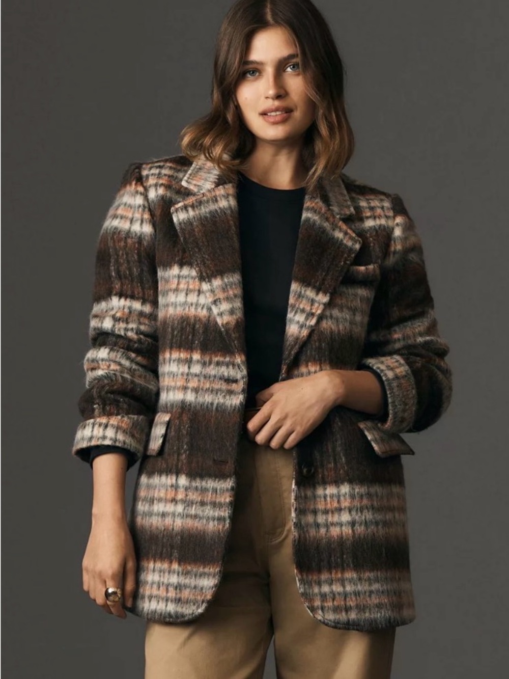 Anthropologie Brushed Plaid Blazer - Picture 14 of 14
